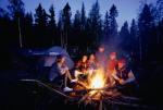 A warm camp fire and camp fire tales make an outing near Philipsburg, Montana quite enjoyable.