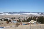 Overlooking Philipsburg, MT from the foothills to the east. Philipsburg is nestles in a beautiful mountain valley on the east side of the scenic Flint Creek Valley.