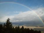 Nice view of a rainbow over Philipsburg, Montana. 